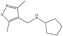 N-[(3,5-dimethyl-1,2-oxazol-4-yl)methyl]cyclopentanamine Structure