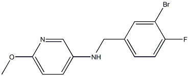  N-[(3-bromo-4-fluorophenyl)methyl]-6-methoxypyridin-3-amine