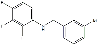 N-[(3-bromophenyl)methyl]-2,3,4-trifluoroaniline 化学構造式