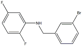 N-[(3-bromophenyl)methyl]-2,5-difluoroaniline Struktur