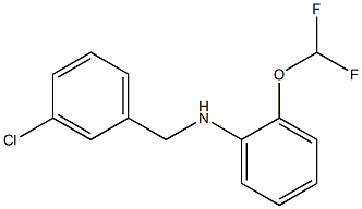 N-[(3-chlorophenyl)methyl]-2-(difluoromethoxy)aniline