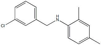 N-[(3-chlorophenyl)methyl]-2,4-dimethylaniline Struktur