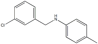 N-[(3-chlorophenyl)methyl]-4-methylaniline