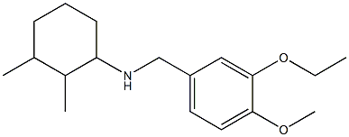 N-[(3-ethoxy-4-methoxyphenyl)methyl]-2,3-dimethylcyclohexan-1-amine Structure