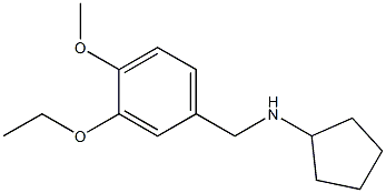 N-[(3-ethoxy-4-methoxyphenyl)methyl]cyclopentanamine Structure