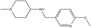 N-[(6-methoxypyridin-3-yl)methyl]-1-methylpiperidin-4-amine,,结构式