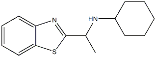 N-[1-(1,3-benzothiazol-2-yl)ethyl]cyclohexanamine 化学構造式
