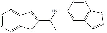 N-[1-(1-benzofuran-2-yl)ethyl]-1H-indol-5-amine Structure