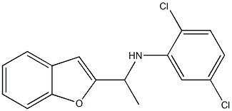 N-[1-(1-benzofuran-2-yl)ethyl]-2,5-dichloroaniline 化学構造式