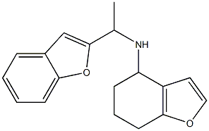 N-[1-(1-benzofuran-2-yl)ethyl]-4,5,6,7-tetrahydro-1-benzofuran-4-amine,,结构式