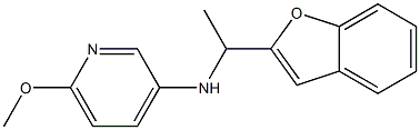 N-[1-(1-benzofuran-2-yl)ethyl]-6-methoxypyridin-3-amine Structure