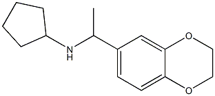 N-[1-(2,3-dihydro-1,4-benzodioxin-6-yl)ethyl]cyclopentanamine Structure