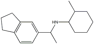 N-[1-(2,3-dihydro-1H-inden-5-yl)ethyl]-2-methylcyclohexan-1-amine 结构式