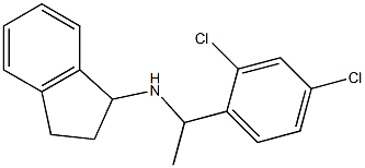 N-[1-(2,4-dichlorophenyl)ethyl]-2,3-dihydro-1H-inden-1-amine Structure