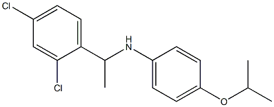 N-[1-(2,4-dichlorophenyl)ethyl]-4-(propan-2-yloxy)aniline 化学構造式