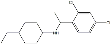 N-[1-(2,4-dichlorophenyl)ethyl]-4-ethylcyclohexan-1-amine Struktur