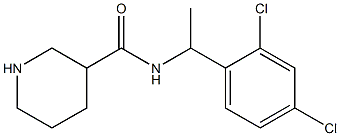N-[1-(2,4-dichlorophenyl)ethyl]piperidine-3-carboxamide 结构式