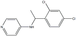 N-[1-(2,4-dichlorophenyl)ethyl]pyridin-4-amine 结构式