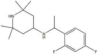 N-[1-(2,4-difluorophenyl)ethyl]-2,2,6,6-tetramethylpiperidin-4-amine Structure