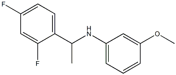 N-[1-(2,4-difluorophenyl)ethyl]-3-methoxyaniline Structure