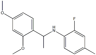 N-[1-(2,4-dimethoxyphenyl)ethyl]-2-fluoro-4-methylaniline,,结构式