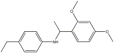 N-[1-(2,4-dimethoxyphenyl)ethyl]-4-ethylaniline Struktur