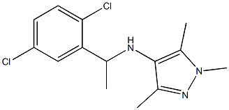 N-[1-(2,5-dichlorophenyl)ethyl]-1,3,5-trimethyl-1H-pyrazol-4-amine|