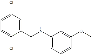 N-[1-(2,5-dichlorophenyl)ethyl]-3-methoxyaniline Struktur