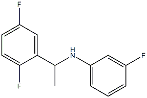 N-[1-(2,5-difluorophenyl)ethyl]-3-fluoroaniline Struktur