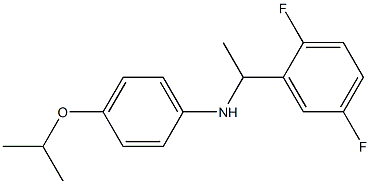 N-[1-(2,5-difluorophenyl)ethyl]-4-(propan-2-yloxy)aniline Structure