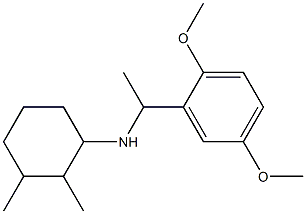 N-[1-(2,5-dimethoxyphenyl)ethyl]-2,3-dimethylcyclohexan-1-amine Structure