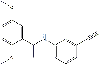 N-[1-(2,5-dimethoxyphenyl)ethyl]-3-ethynylaniline Structure