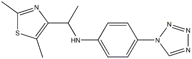 N-[1-(2,5-dimethyl-1,3-thiazol-4-yl)ethyl]-4-(1H-1,2,3,4-tetrazol-1-yl)aniline