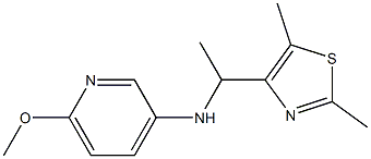 N-[1-(2,5-dimethyl-1,3-thiazol-4-yl)ethyl]-6-methoxypyridin-3-amine Struktur