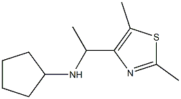 N-[1-(2,5-dimethyl-1,3-thiazol-4-yl)ethyl]cyclopentanamine,,结构式