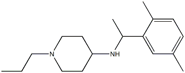 N-[1-(2,5-dimethylphenyl)ethyl]-1-propylpiperidin-4-amine Structure