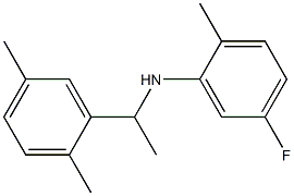 N-[1-(2,5-dimethylphenyl)ethyl]-5-fluoro-2-methylaniline Struktur