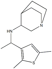 N-[1-(2,5-dimethylthiophen-3-yl)ethyl]-1-azabicyclo[2.2.2]octan-3-amine Structure