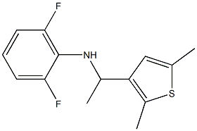 N-[1-(2,5-dimethylthiophen-3-yl)ethyl]-2,6-difluoroaniline,,结构式