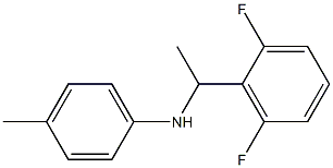 N-[1-(2,6-difluorophenyl)ethyl]-4-methylaniline Struktur