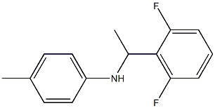 N-[1-(2,6-difluorophenyl)ethyl]-4-methylaniline Structure