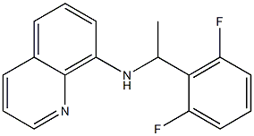 N-[1-(2,6-difluorophenyl)ethyl]quinolin-8-amine 化学構造式