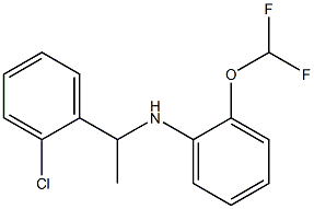 N-[1-(2-chlorophenyl)ethyl]-2-(difluoromethoxy)aniline,,结构式