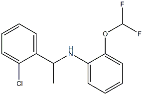 N-[1-(2-chlorophenyl)ethyl]-2-(difluoromethoxy)aniline