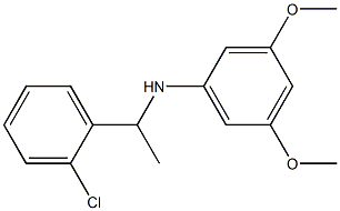 N-[1-(2-chlorophenyl)ethyl]-3,5-dimethoxyaniline 化学構造式