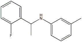 N-[1-(2-fluorophenyl)ethyl]-3-methylaniline Structure