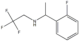 N-[1-(2-fluorophenyl)ethyl]-N-(2,2,2-trifluoroethyl)amine Struktur