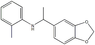 N-[1-(2H-1,3-benzodioxol-5-yl)ethyl]-2-methylaniline 结构式