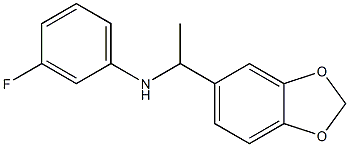 N-[1-(2H-1,3-benzodioxol-5-yl)ethyl]-3-fluoroaniline Struktur