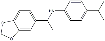 N-[1-(2H-1,3-benzodioxol-5-yl)ethyl]-4-(propan-2-yl)aniline Struktur